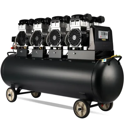 Copper Motor Oil-Free Air Compressor for Woodworking Shop for Home Use Hotels Manufacturing Plants with PLC Core Components
