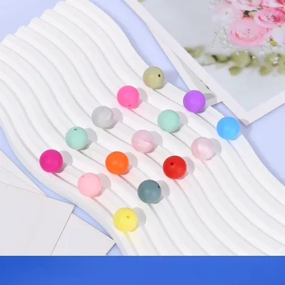 Custom Designer CC L D MK 15mm Silicone Beads Charm Bead DIY Pacifier Chains Accessories BPA Free Baby Silicone Focal Beads