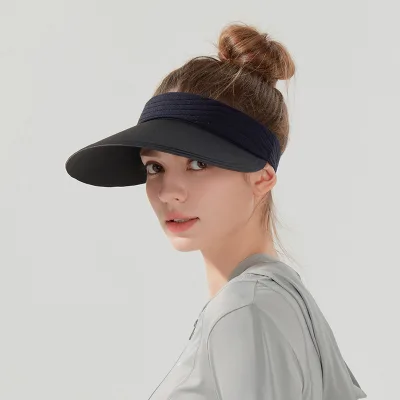 2025 New Beige Visor Hat for Women UPF50+ Sun Protection Adjustable & Breathable Outdoor Sport Daily Wear Sun Visor