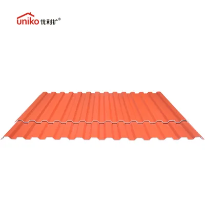 Uniko Greca Roof Tile Trapezoidal Wave UPVC Waterproof Roofing Tiles for Office Building & Warehouse