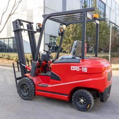 CPD-15 1.5 Ton Electric Forklift 1084mm Overall Width 2100mm Length for Factory Workshop and Logistics Center CE