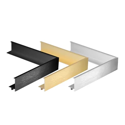 Custom Light Gold Black Silver Metal Optional Aluminum square Photo Frames 30 X 30