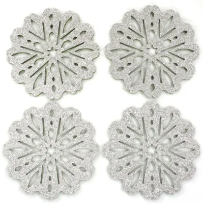 Factory directly coasters felt for christmas felt coasters laser cut felting drink coasters