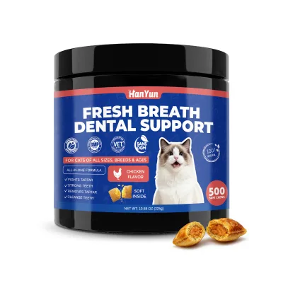 Private Label Soft Teeth Cleaning Chews Natural Enzymes for Immune Support Joint Health Dental Care