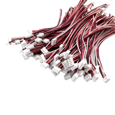 Professional Custom Cable Assembly with 2.54mm 2/3/4/5/6 Pin Connector Female Plug for Electronic Applications