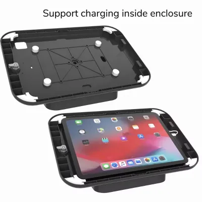 9.7 Inch to 11 Inch POS Tablet PC Counter Stand for Lenovo Samsung Angle Adjustable Tablet Wall Mounted Holder with Lock