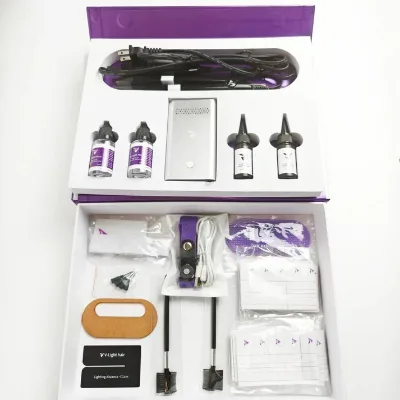 Christmas Limited NO HURT Hair Led V Light Human Hair Extensions V Light Cure Adhesive V Light Invisible Hair Extension System