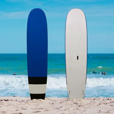 High Quality 9ft EPS Softop Surfboard Fiberglass EVA Customizable Logo Includes Surf Leash Bag for Surf Practice Ocean Waters