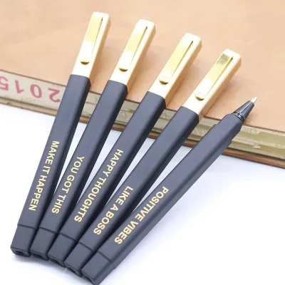 Black Business Neutral Pen 0.7mm Office Signature Pen Gift Advertising Customized LOGO Promotional Pen