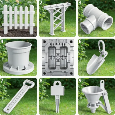 Plastic Garden Tool Mould for Landscaping and DIY with Durable and Ergonomic Handles