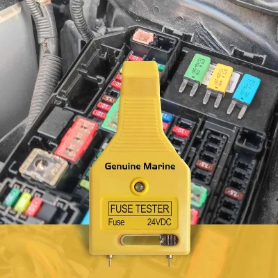 DC 24V Automotive Blade Fuses Tester Car ATR ATO/ATC ATM Reset Blade Fuse Removal Tool Tester for Glass Tube Fuse