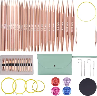 New Detachable Circular Needle and Replaceable Rope Extended Weaving Tool Set for Hand Knitting and DIY Crafts