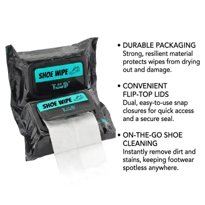 ODM&OEM Wholesale Quick Cleaning Non-woven 7.8*5.9in Shoe Cleaning Wipes All About Sneakers