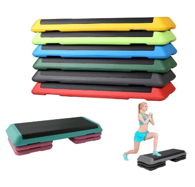 3 Levels Gym Platform Exercise Cardio Stair Steppers Board Adjustable Aerobic Stepper