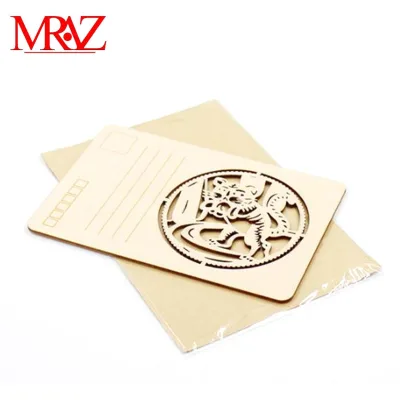 2023 Wholesale Factory Hot Sale Laser Engraved Wood Business Cards