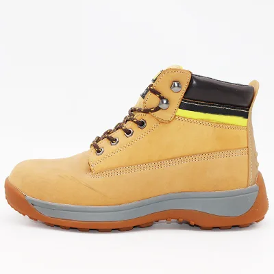 2023 New Industry Ankle Nubuck Safety Hiking Shoes Leather Goodyear Engineering Welted Waterproof Steel Toe Unisex Work Boots
