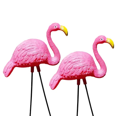 Weatherproof Large PE Pink Goose Decoy Realistic Hunting Garden Yard Landscape Statue