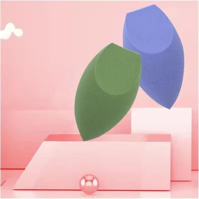 JLY OEM Vegan Formula Diamond Shape Washable Precision Beauty Blending Sponge with Pointed Tip for Accurate Detail Definition