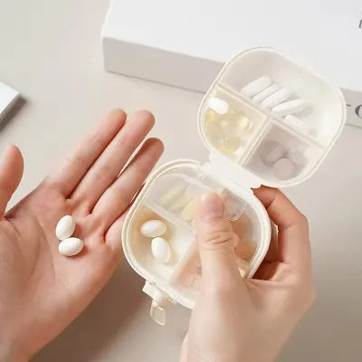 High-End Modern Multifunctional Pill Box Durable PP Plastic One Piece One Box