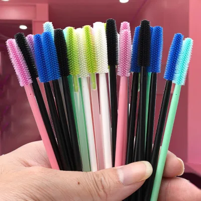 Custom Lash Spoolie Wand Reusable Silicone Mini Eyelash Comb Wand Spoolie Brush