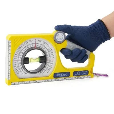 Magnetic Industrial Slope Meter Multi Functional ABS Inclinometer Angle Finder for Solar Installation Tiling Engineering PONDRIO