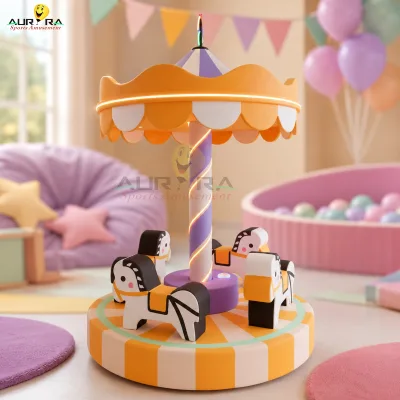 Rotating Aluminum Soft Play Carousel for Kids Playrooms Schools Shopping Malls Rental Companies & Wholesale Suppliers