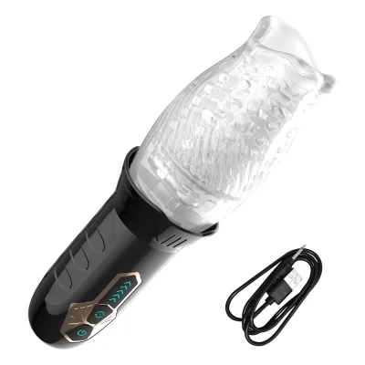 Hot Selling Automatic Telescopic 360 Degree Rotating Automatic Male Masturbator Sex Toys for Adult Man