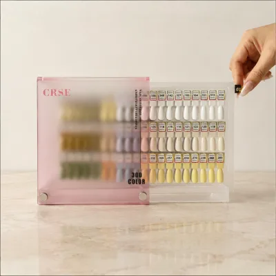 300 Colors Pull-Out Magnetic Acrylic Nail Polish Storage Box Detachable Gel Color Display Board Salon Studio Custom Wholesale