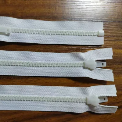 High Quality Auto-locking Fluorescent Zippers with Customized Fashion Design for Cost-effective Shoes and Bags Resin Zippers
