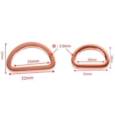 Factory Supply Metal D Ring DIY Bag Ring