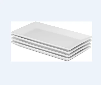 OEM Porcelain Serving Platters High Quality White Plates Perfect for Buffets, Desserts, Appetizers & Entrees