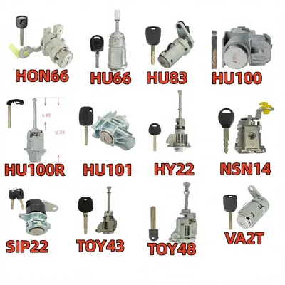Car Key Door Lock Left/Right Cylinder Key HON66 HU66 HU83 HU100 HU100R HU101 HY22 NSN14 SIP22 TOY43 TOY48 VA2T Mainland China