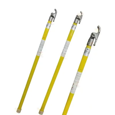 Wholesale new product customized 3 sections high voltage telescopic hot stick 12m