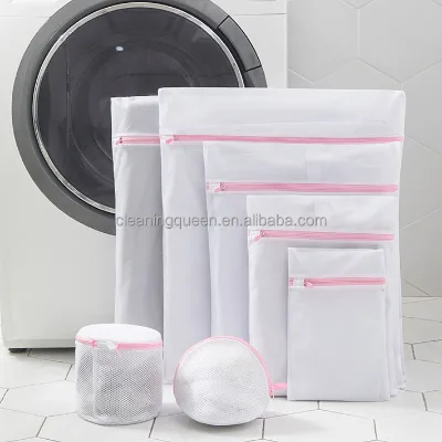 Wholesale Custom Underwear Sock Clothes Zip Mesh Foldable Large Hotel Bra Laundry Bag