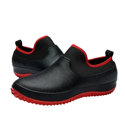 Wholesale Anti-Slip EVA Outsole Water Shoes for Men Women Chef Shoes Plastic Upper PVC Lining Low Top Chef Kitchen Car Wash Use