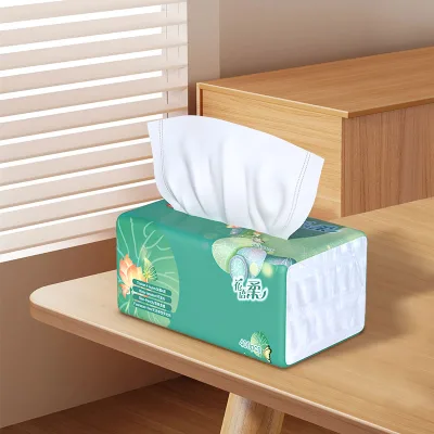 Facial Tissue Eco-Friendly Facial Tissues Soft Single Bag Pack Wholesale From Manufacturer Raw Material
