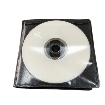 Non-woven PP CD DVD Sleeve with Different Material Gram/thickness Clear White Colors 100pcs in One Pack