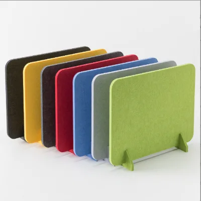 Colourful Student Desk Screen 3D Model Design Windproof Fireproof Polyester Partition Panel Improved Workspace Graphic Design