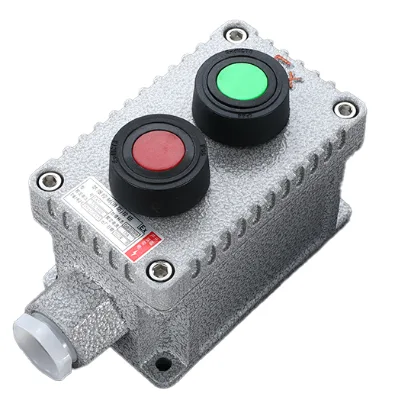 30mm Explosion Proof Control Push Button Switch Signal Lamp Control Box Emergency Stop Control Button for Chemical Plant Use