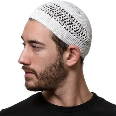 Winter Fashion Knitted Hat Brimless Beanie for Men and Women Outdoor Openwork Knitted Hat