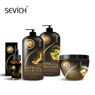 Anti Hair Loss Agent Shampoo and Conditioner Repair Damaged Biotin Shampoo and Conditioner for Hair Growth