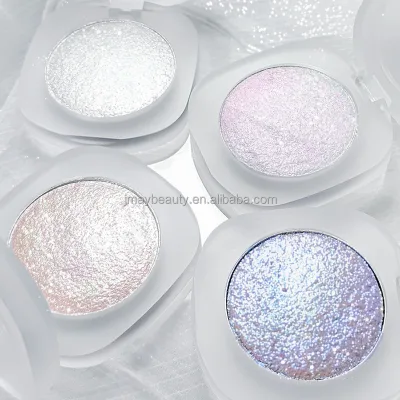 Custom Label Private Label Glitter Cream Highlighter Natural Clear Body Gloss Absolute Moisture Pressed Powder Highlight Palette
