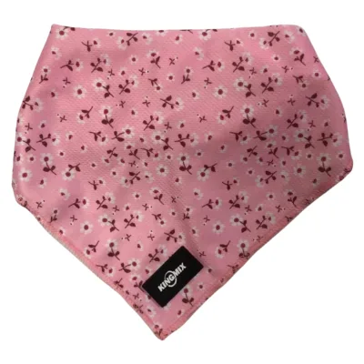 OEM Dog Scarf Custom Christmas Pattern Flower Design Soft Fabric Neckerchief Sublimation Dog Bandana Triangle with Logo Poly