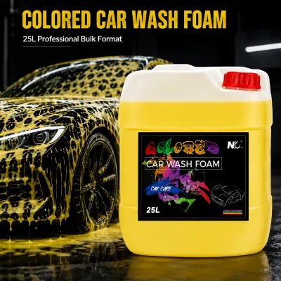 OEM Colored Car Wash Foam 25L Private Label Automotive Cleaning Chemical for Distributors Car Wash Shops and Detailing Brands