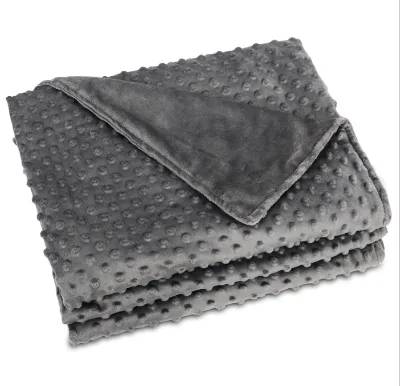 15lbs Minky Dot Anxiety Weighted Blanket for Adult