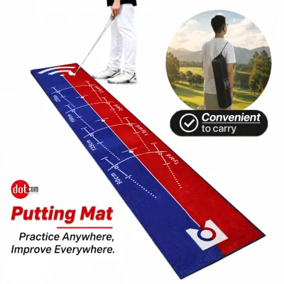 Premium Golf Hitting Mat 8.5ft Large Thick Rubber Putting Mat for Golf Club Simulator Center Practice Range Sports Facility