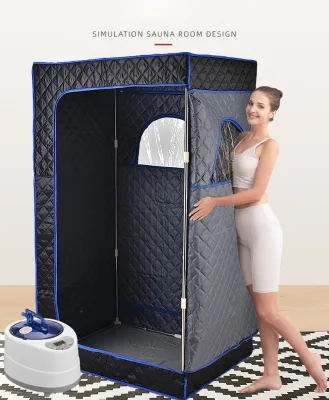 Home Steam Sauna 1000W Portable Sauna Box with Remote Control 1 Person 2.6L Sauna Rooms