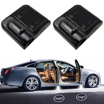 Wireless LED Door Welcome Light Ghost Shadow Projector No-Drill Logo Lamp Universal Retrofit Accessory for Cars New Condition