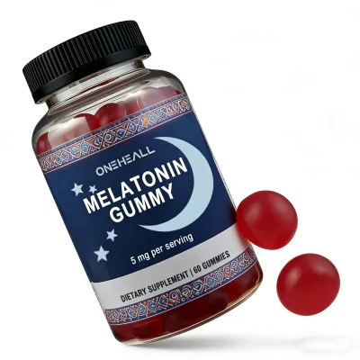 OEM Food Grade Melatonin Gummies in Bear Shape Solvent Extracted Packaged in Bottle