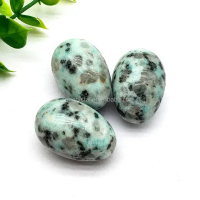 Wholesale Natural Crystal Craving Green Aventurine Oval Egg Polished Crystal Mixed Materials Mini Eggs for Love and Decoration